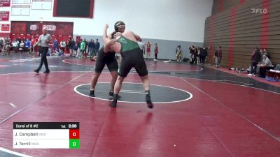 285 lbs Consi Of 8 #2 - James Campbell, Michigan State-Unattached vs Joshua Terrill, Michigan State