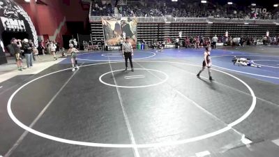 70 lbs Round Of 16 - Ryker Kreidt, Mandan Wrestling Club vs Cam Dalbey, Ridge WC