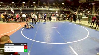 123 lbs Quarterfinal - Kiefer Fallis, Team Montana vs Tristan Tuma, Eastside United WC