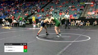 125 lbs Semifinal - Zeke Moisey, West Virginia vs Taylor LaMont, Utah Valley