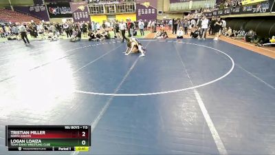 113 lbs Cons. Round 3 - Logan Loaiza, Team Idaho Wrestling Club vs Tristian Miller, North Dakota