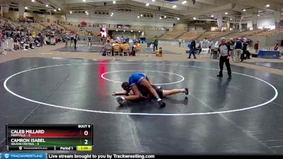 160 lbs 2nd Wrestleback (8 Team) - Caleb Millard, Maryville vs Camron Isabel, Wilson Central