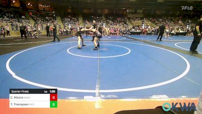 105 lbs Quarterfinal - Collin Moore, Wagoner Takedown Club vs Tyce Thompson, Piedmont