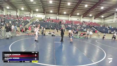 96 lbs 3rd Place Match - Darion Johnson, Oregon vs Hudson Morris, Alaska