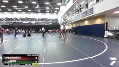 197 lbs Cons. Round 5 - Jj Martinez, Fresno City vs Manman Garner, Sacramento City College