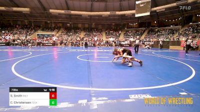 73 lbs Round Of 32 - Sam Smith, Sebolt Wrestling Academy vs Cord Christensen, Texas Elite Wrestling Club