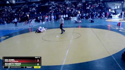 104-113 lbs Semifinal - Eizabeth Menke, 308 Wrestling Academy vs Gia Gabel, Pikes Peak Warriors