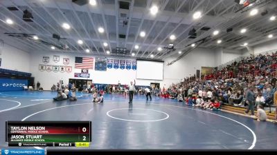 100 lbs Champ. Round 1 - Jason Stuart, Alliance Middle School vs Taylon Nelson, Centennial Middle School