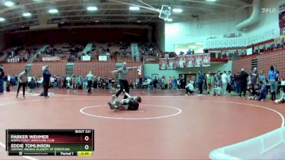 90 lbs Champ. Round 2 - Eddie Tomlinson, Central Indiana Academy Of Wrestling vs Parker Wehmer, North Posey Wrestling Club