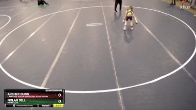 49 lbs Quarterfinal - Nolan Sell, Minnesota vs Archer Dunn, Lakeville Youth Wrestling Association