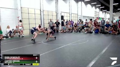 110 lbs Finals (2 Team) - Carter Drouin, Iron Horse vs Izaya Schickley, U2 Upstate Uprising Blue