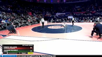 1A 132 lbs 1st Place Match - Phoenix Blakely, Dakota vs Vance Williams, Woodstock (Marian)