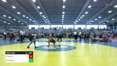 132 lbs Semifinal - Aiden King, OH vs Maximus Brady, FL