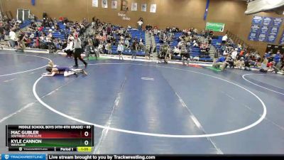 85 lbs Cons. Round 5 - Mac Gubler, Southern Utah Elite vs Kyle Cannon, Westlake