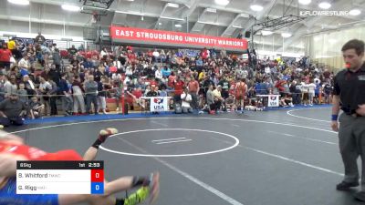 65 kg Round Of 16 - Ben Whitford, TMWC vs Garrett Rigg, Mat-Town USA