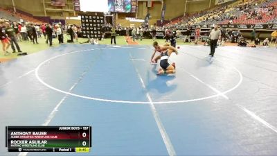 157 lbs Cons. Round 1 - Rocker Aguilar, MATPAC Wrestling Club vs Anthony Bauer, Alber Athletics Wrestling Club