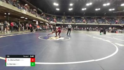 130 lbs Quarterfinal - Sharon Olorunfemi, Schaumburg vs Audrey Barnes, Granite City