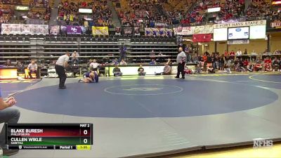 132 lbs Quarterfinal - Cullen Wikle, Sabetha vs Blake Buresh, Phillipsburg