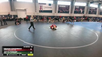 98 lbs Cons. Round 5 - Kiptyn Ponsart, Westlake Youth Wrestling Club vs Graham Gonzenbach, Amped Wrestling Club