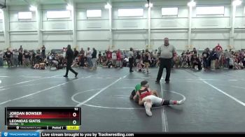 92 lbs Round 2 (8 Team) - Jordan Bowser, 4M vs Leonidas Giatis, Medina