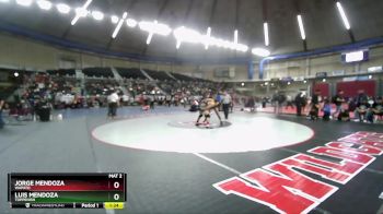 1A West 190 lbs Semifinal - Jorge Mendoza, Wapato vs Luis Mendoza, Toppenish