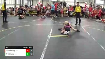 49 lbs Round 1 (6 Team) - Alaina Williams, The Funky Singlets Yellow vs Theodore Swedberg, Untouchables Black