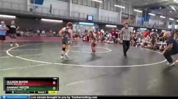 130 lbs Round 7 (10 Team) - Allison Boyer, Brutal Beauties vs Hannah Wecer, Big Money Movin