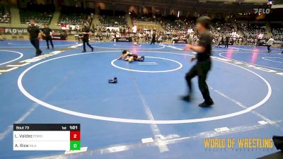 73 lbs Final - Lealani Valdez, Pomona Elite vs Azyah Rice, Inland Elite Wrestling Club