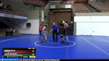 220 lbs Quarterfinal - Jacob Ruacho, Central High School Wrestling vs Joseph Ellis, California