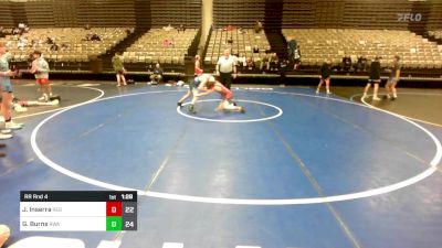 111 lbs Rr Rnd 4 - Jacob Inserra, Red Nose WC vs Gabe Burns, Roundtree Wrestling Academy Blue