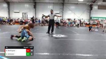 76 lbs Round 2 (8 Team) - Kalob Rodriguez, Steel Valley Renegades vs Usmon Ulmasov, Caveman Of Tampa