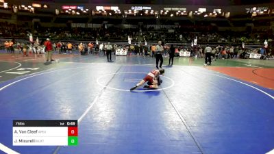 75 lbs Round Of 32 - Aj Van Cleef, Apex vs Jack Misurelli, Buxton (NJ)