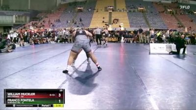 285 lbs Round 4 (8 Team) - William Muckler, Bellarmine vs Franco Fontela, Dubuque WC