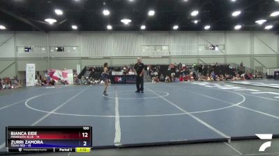 106 lbs Quarters & 1st Wb (16 Team) - Olivia Sackor, Minnesota Blue vs Lillian Zapata, Texas Red