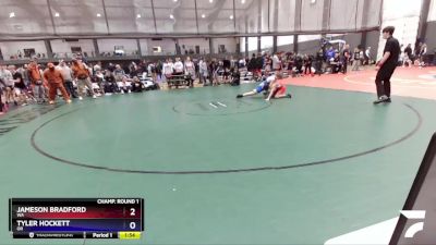 120 lbs Champ. Round 1 - Jameson Bradford, WA vs Tyler Hockett, OR