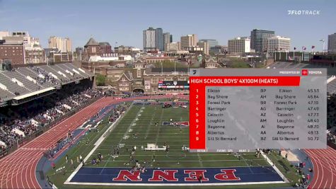 High School Boys' 4x100m Relay, Prelims 3