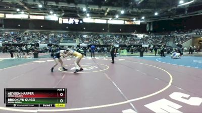 145 lbs Cons. Round 4 - Adyson Harper, Crook County vs Brooklyn Quigg, Walla Walla