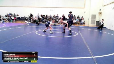 94-99 lbs Round 3 - Finn Devine, Charger Wrestling Club vs Ledger Quinney-Packard, Charger Wrestling Club