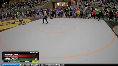 56 lbs Champ. Round 1 - Antony Chavez, Salem Elite Mat Club vs Madix Cantrell, Cascade Mat Club