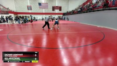 144 lbs Round 4 - Rex Armstrong, Lewisville Flower Mound vs Zachary Gonzalez, South Grand Prairie