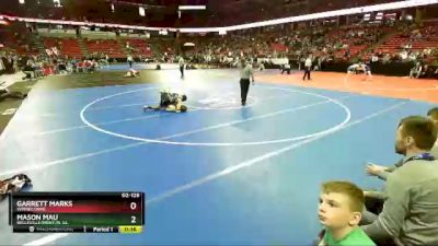 D2-126 lbs Cons. Round 1 - Mason Mau, Belleville/Mont./N. Gl. vs Garrett Marks, Winneconne