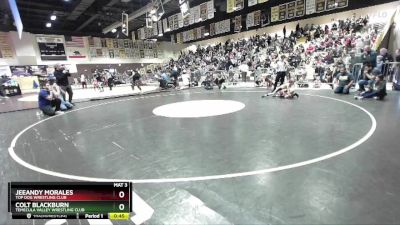 49 lbs Semifinal - Colt Blackburn, Temecula Valley Wrestling Club vs Jeeandy Morales, Top Dog Wrestling Club