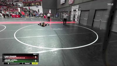 120 lbs Quarterfinal - Asher Lovell, Ithaca/Weston vs Liam Craker, Milton Monsters Wrestling Club