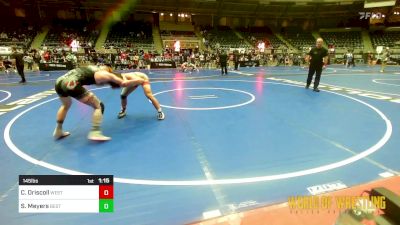 145 lbs Final - Cooper Driscoll, Westshore Wrestling Club vs Steel Meyers, Best Trained Wrestling