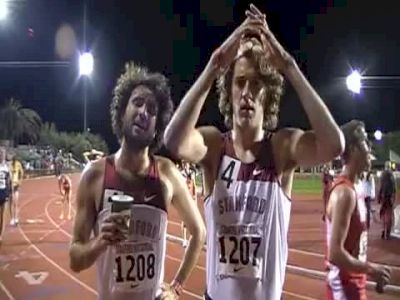 J.T. Sullivan & Tyler Stutzman, 1st & 2nd men's 5k heat 2 - 2011 Stanford Invitational