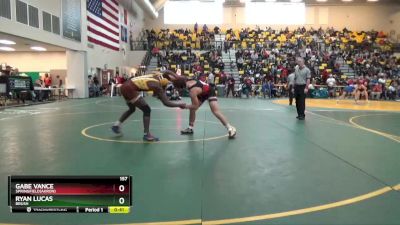 157 lbs Cons. Round 4 - Ryan Lucas, BRUSH vs Gabe Vance, SPRINGFIELD(Akron)