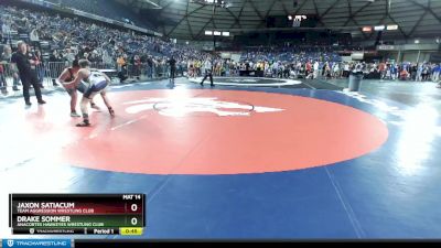 165 lbs Quarterfinal - Jaxon Satiacum, Team Aggression Wrestling Club vs Drake Sommer, Anacortes Hawkeyes Wrestling Club