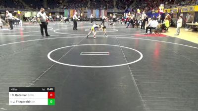 45 lbs Quarterfinal - Brock Bateman, Derry vs Jack Fitzgerald, Kiski Area