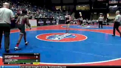 7A-113 lbs Semifinal - Hunter Cash, Richmond Hill HS vs Antonio Mills, Mill Creek