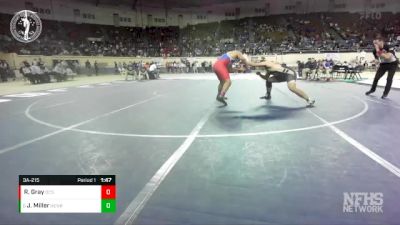 3A-215 lbs Cons. Round 1 - Jordyn Miller, HENRYETTA vs Ryder Gray, OKLAHOMA CHRISTIAN SCHOOL